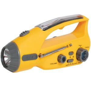 Rothco Solar & Handcrank Powered Emergency Flashlight Radio